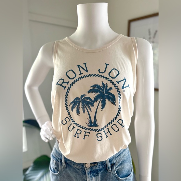 NWT Ron Jon Surf Shop Palm Tree Tank Size S - Picture 1 of 5